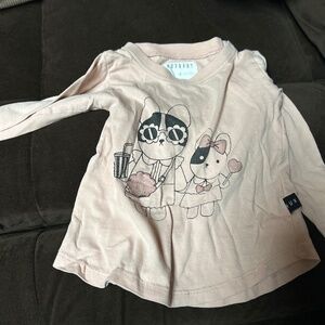 Hux baby girl pink T shirt size 2